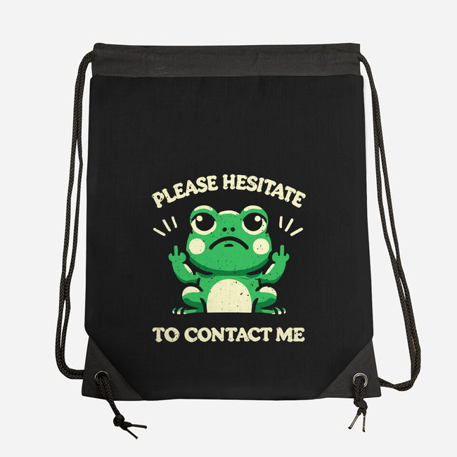 Please Hesitate To Contact Me-None-Drawstring-Bag-BridgeWalker