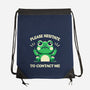 Please Hesitate To Contact Me-None-Drawstring-Bag-BridgeWalker