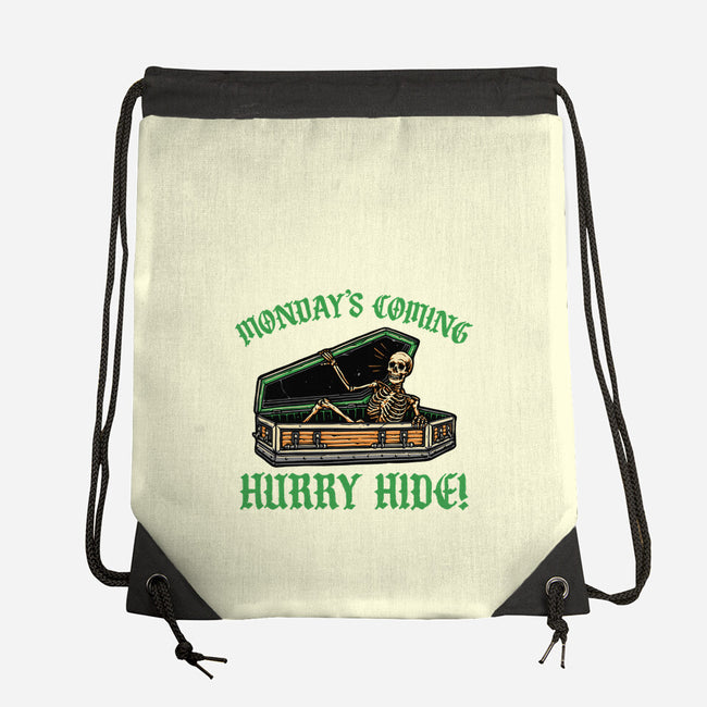 Monday’s Coming-None-Drawstring-Bag-glitchygorilla