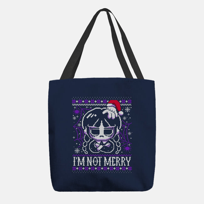 Wednesday Ugly Sweater-None-Basic Tote-Bag-NemiMakeit