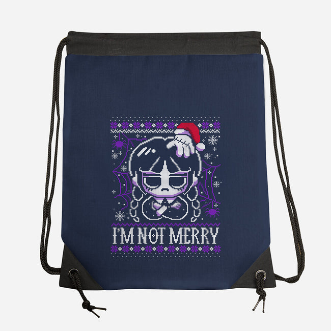 Wednesday Ugly Sweater-None-Drawstring-Bag-NemiMakeit