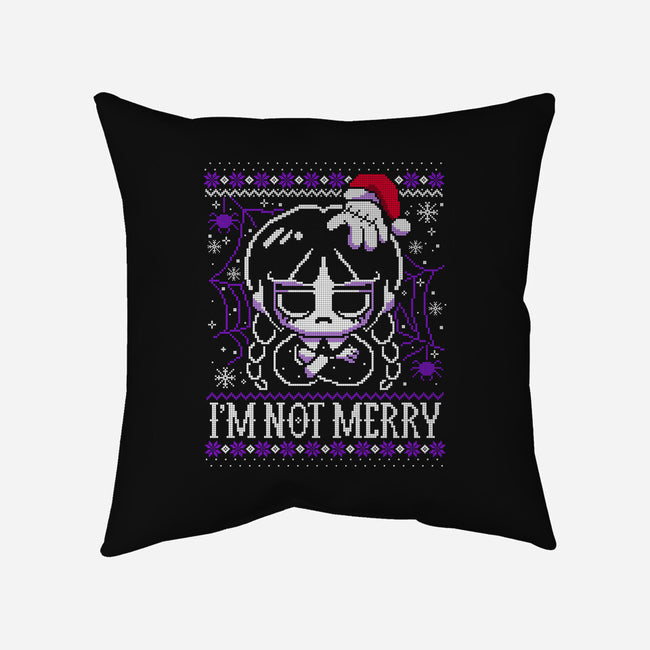 Wednesday Ugly Sweater-None-Removable Cover w Insert-Throw Pillow-NemiMakeit