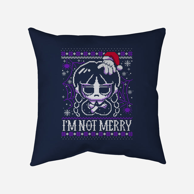 Wednesday Ugly Sweater-None-Removable Cover w Insert-Throw Pillow-NemiMakeit