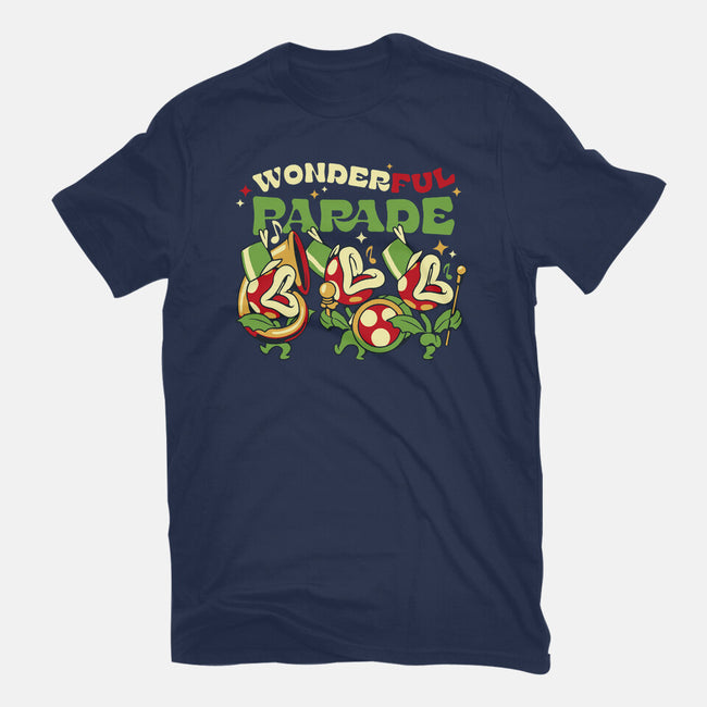 Piranha Plant Parade-Youth-Basic-Tee-tobefonseca