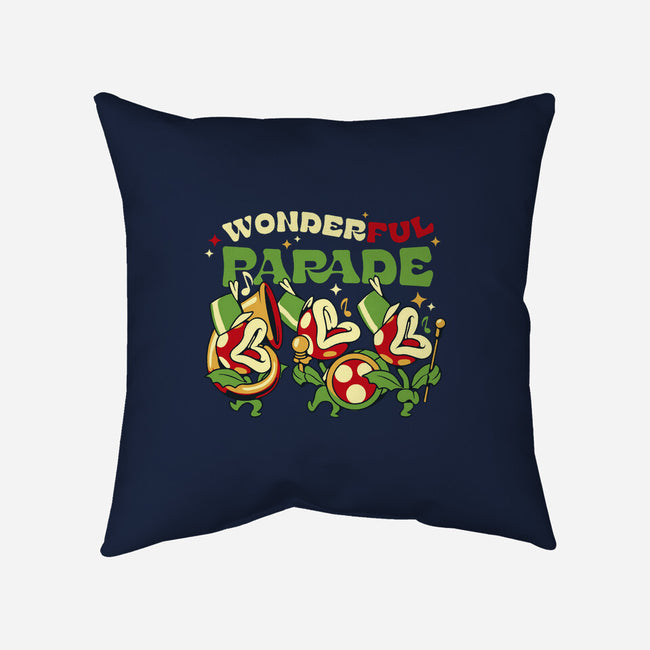 Piranha Plant Parade-None-Removable Cover w Insert-Throw Pillow-tobefonseca