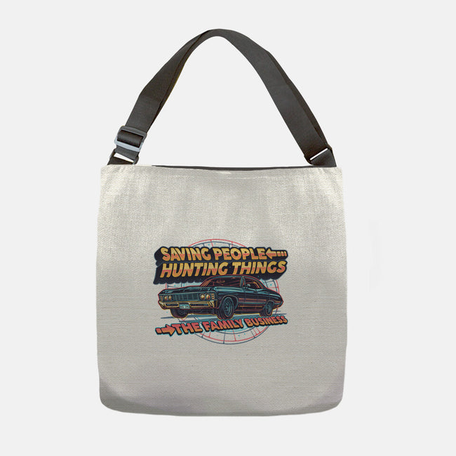 Family Business Vehicle-None-Adjustable Tote-Bag-glitchygorilla