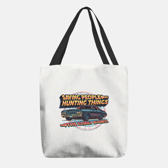 Family Business Vehicle-None-Basic Tote-Bag-glitchygorilla