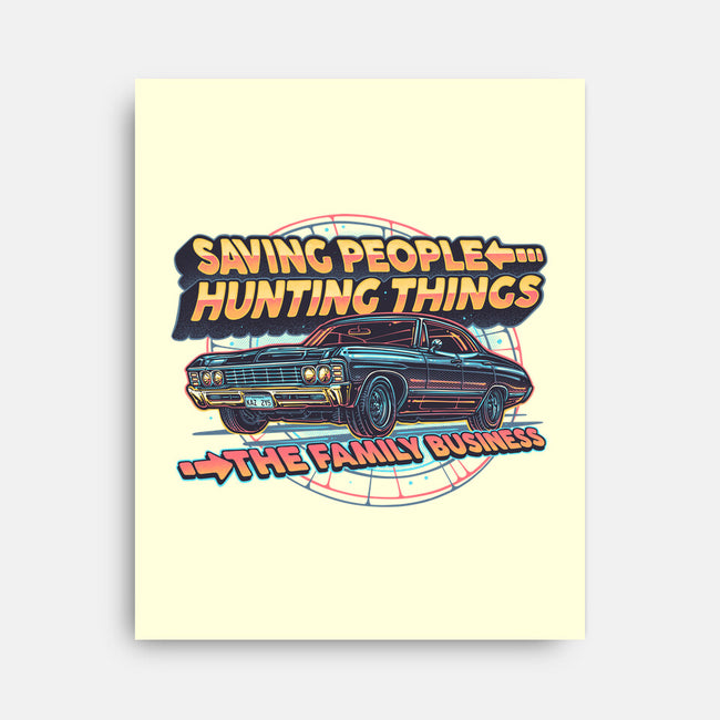 Family Business Vehicle-None-Stretched-Canvas-glitchygorilla