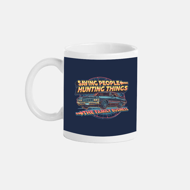 Family Business Vehicle-None-Mug-Drinkware-glitchygorilla