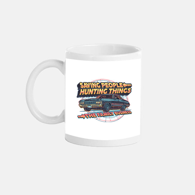 Family Business Vehicle-None-Mug-Drinkware-glitchygorilla