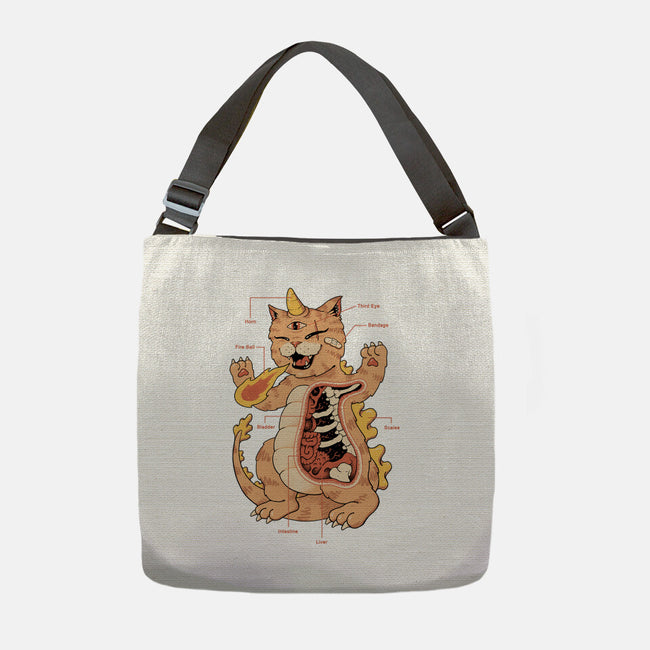 X-Ray Kaiju Meowster-None-Adjustable Tote-Bag-vp021