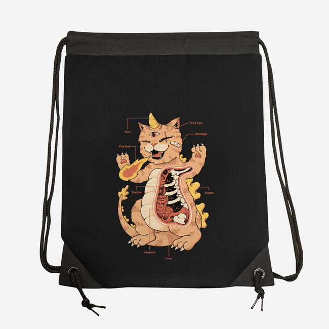 X-Ray Kaiju Meowster-None-Drawstring-Bag-vp021