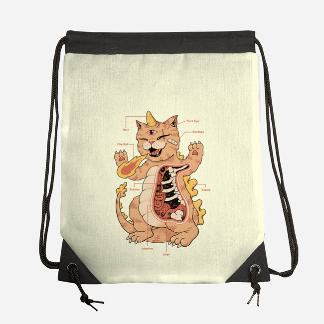 X-Ray Kaiju Meowster-None-Drawstring-Bag-vp021