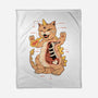 X-Ray Kaiju Meowster-None-Fleece-Blanket-vp021