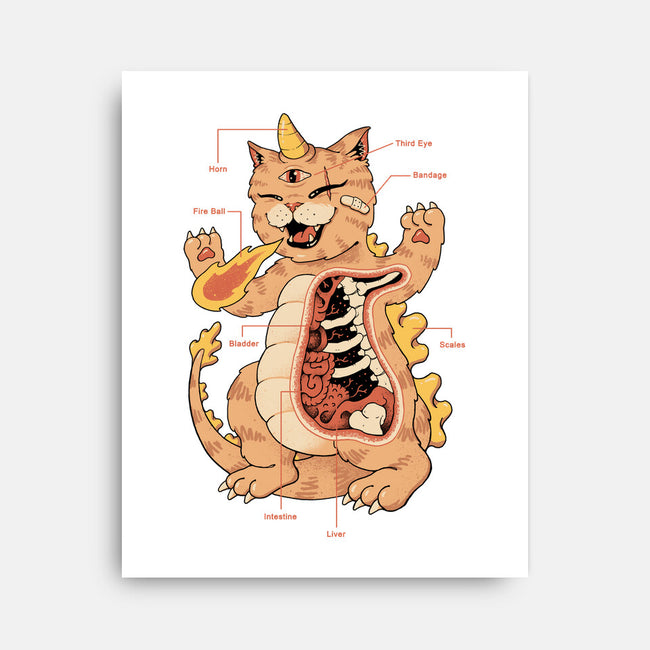 X-Ray Kaiju Meowster-None-Stretched-Canvas-vp021