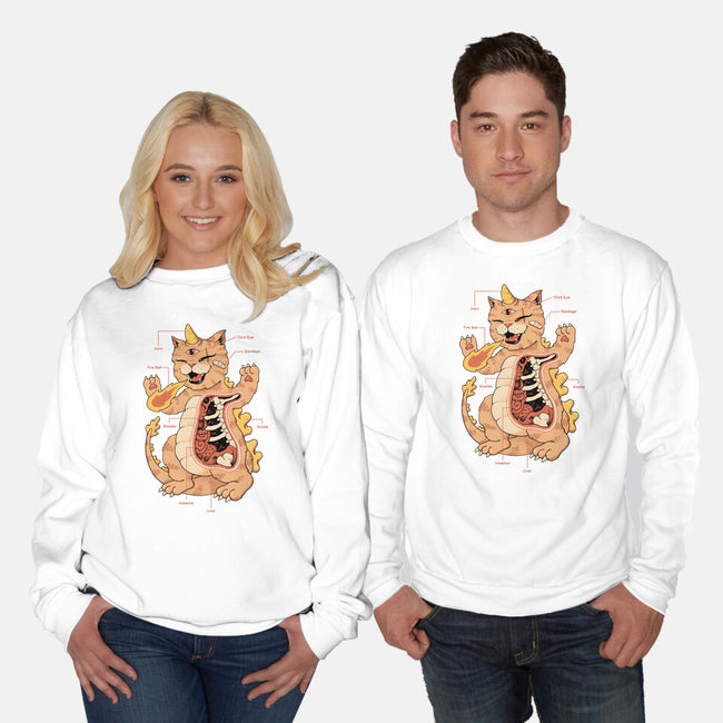 X-Ray Kaiju Meowster-Unisex-Crew Neck-Sweatshirt-vp021