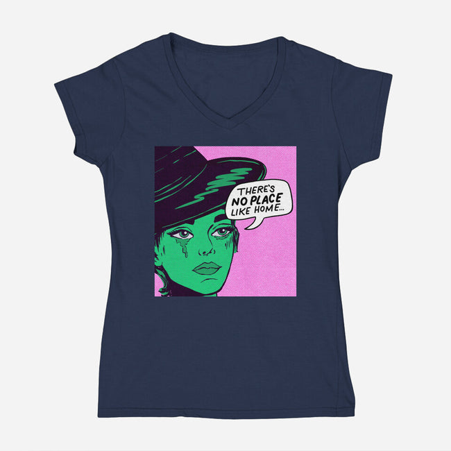 Totally Wicked-Womens-V-Neck-Tee-SCelano Design