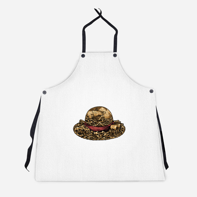 Pirate Hat-Unisex-Kitchen-Apron-glitchygorilla