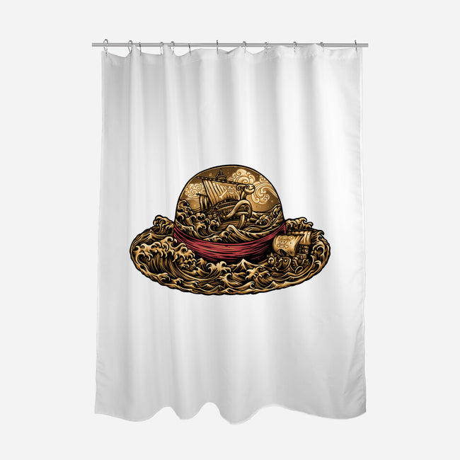 Pirate Hat-None-Polyester-Shower Curtain-glitchygorilla