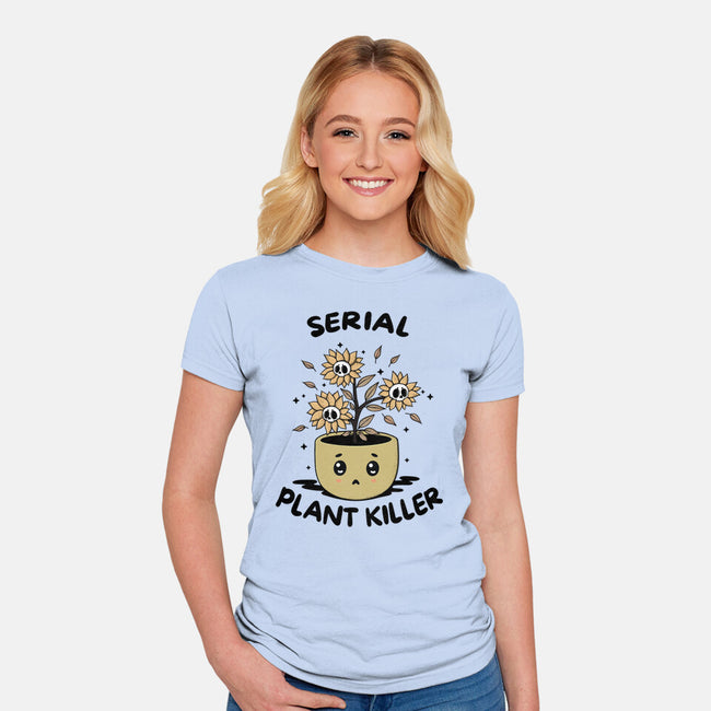 Serial Plant Killer-Womens-Fitted-Tee-Trendlory