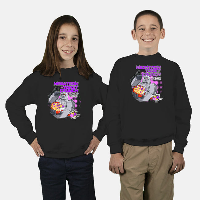 Megatron Toast Crunch-Youth-Crew Neck-Sweatshirt-Ozzy Fernandez