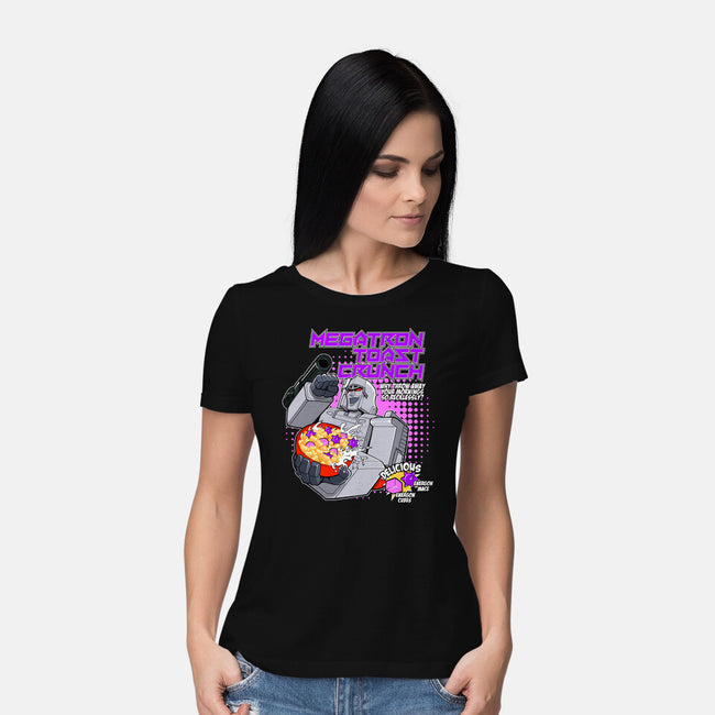 Megatron Toast Crunch-Womens-Basic-Tee-Ozzy Fernandez