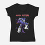 Piece Of Unicron-Womens-V-Neck-Tee-Ozzy Fernandez