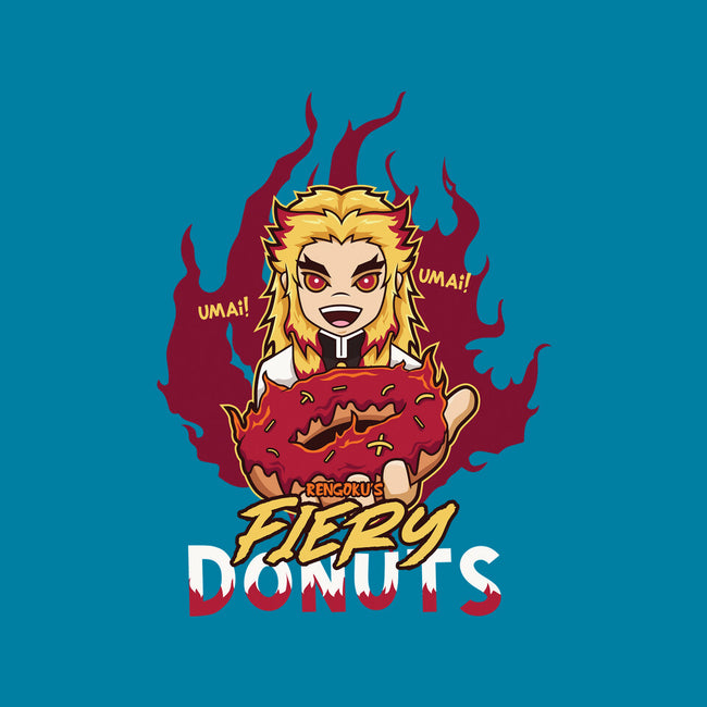 Rengoku's Fiery Donuts-Womens-Fitted-Tee-janlangpoako