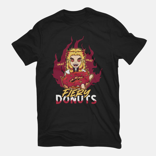 Rengoku's Fiery Donuts-Mens-Premium-Tee-janlangpoako