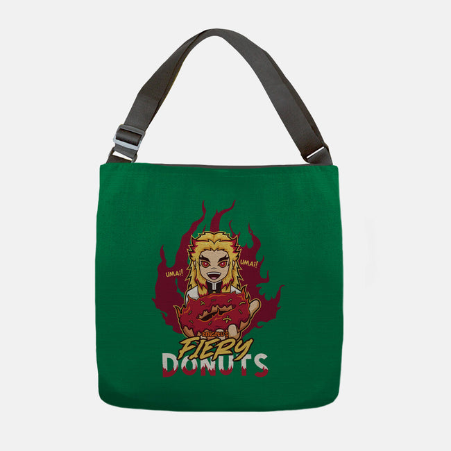 Rengoku's Fiery Donuts-None-Adjustable Tote-Bag-janlangpoako