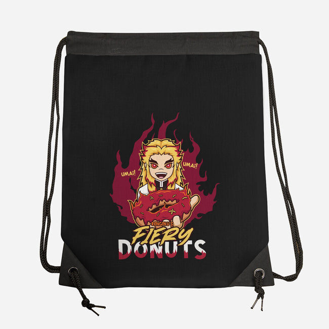 Rengoku's Fiery Donuts-None-Drawstring-Bag-janlangpoako