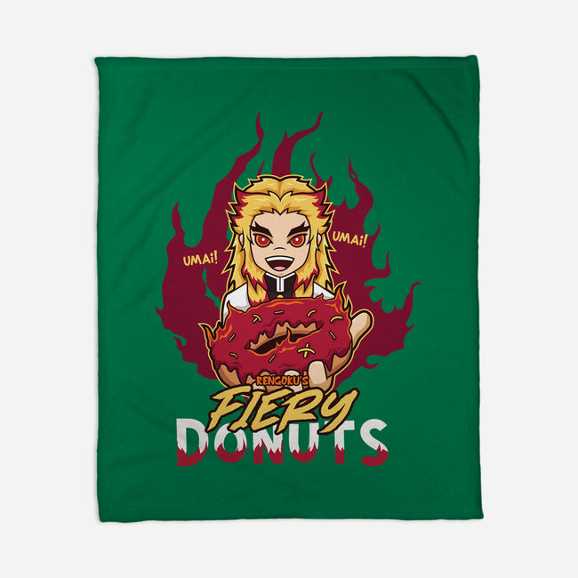 Rengoku's Fiery Donuts-None-Fleece-Blanket-janlangpoako