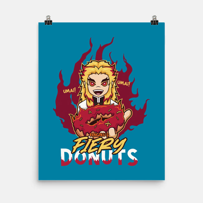 Rengoku's Fiery Donuts-None-Matte-Poster-janlangpoako