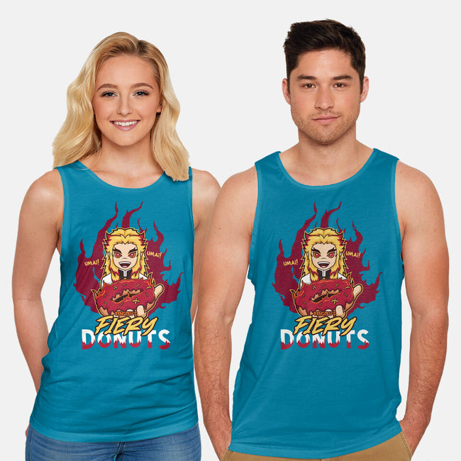 Rengoku's Fiery Donuts-Unisex-Basic-Tank-janlangpoako