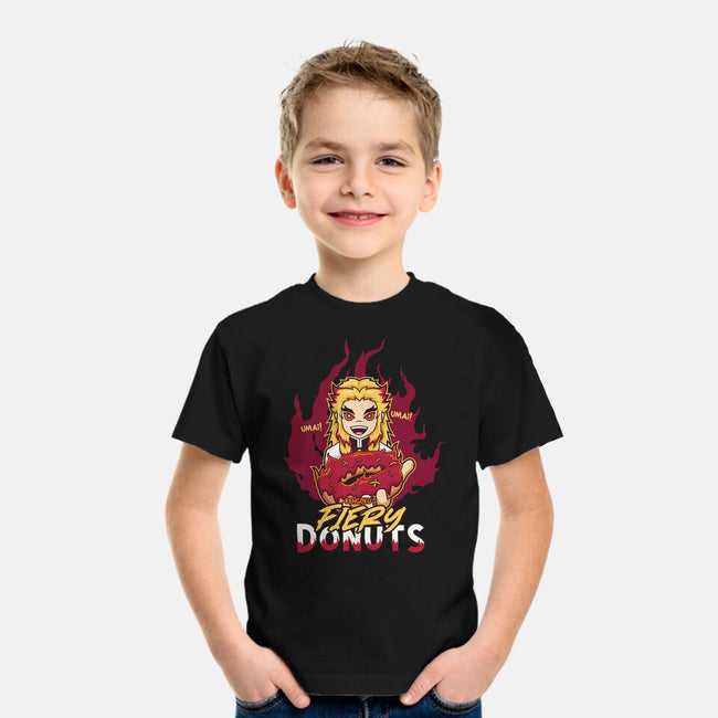 Rengoku's Fiery Donuts-Youth-Basic-Tee-janlangpoako