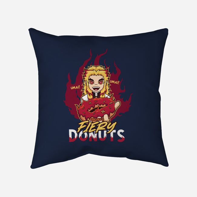 Rengoku's Fiery Donuts-None-Removable Cover w Insert-Throw Pillow-janlangpoako