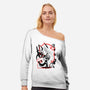 The Receptionist Loonie-Womens-Off Shoulder-Sweatshirt-hypertwenty