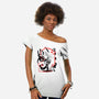 The Receptionist Loonie-Womens-Off Shoulder-Tee-hypertwenty