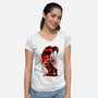 The Boss Blitzo-Womens-V-Neck-Tee-hypertwenty