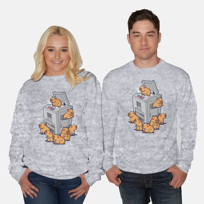 Copybara-Unisex-Crew Neck-Sweatshirt-D0pp3l94n63r