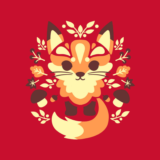 Autumn Fox Symmetry-Youth-Crew Neck-Sweatshirt-NemiMakeit