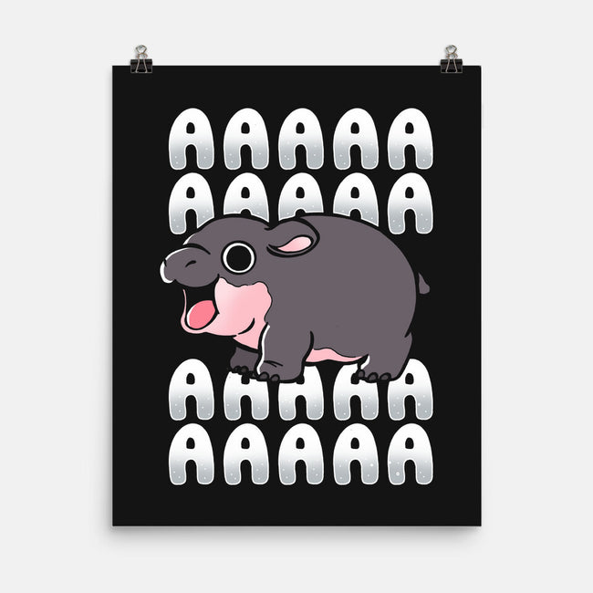 Screaming Hippo-None-Matte-Poster-Vallina84