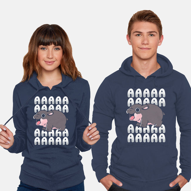 Screaming Hippo-Unisex-Pullover-Sweatshirt-Vallina84