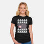 Screaming Hippo-Womens-Fitted-Tee-Vallina84