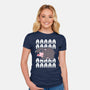 Screaming Hippo-Womens-Fitted-Tee-Vallina84