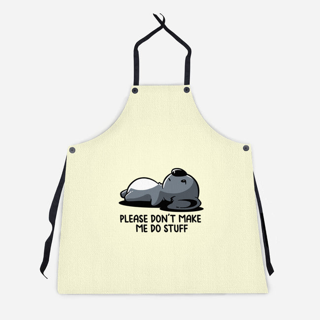 Please Don't Make Me Do Stuff-Unisex-Kitchen-Apron-koalastudio