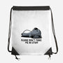 Please Don't Make Me Do Stuff-None-Drawstring-Bag-koalastudio