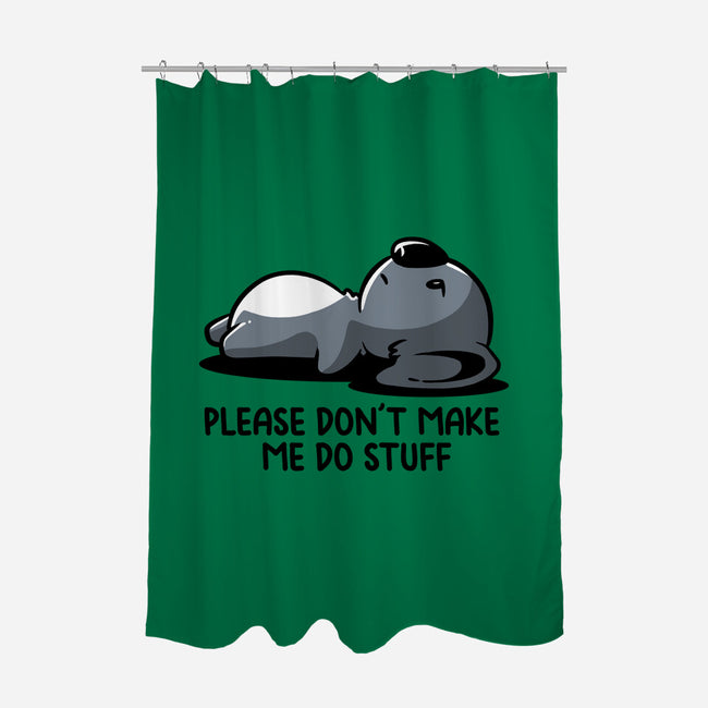 Please Don't Make Me Do Stuff-None-Polyester-Shower Curtain-koalastudio