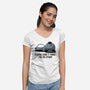 Please Don't Make Me Do Stuff-Womens-V-Neck-Tee-koalastudio