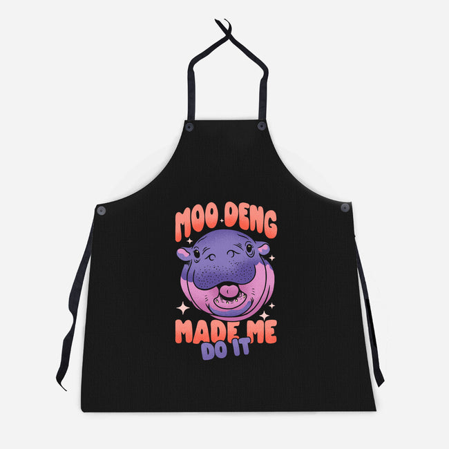 Moo Deng Made Me Do It-Unisex-Kitchen-Apron-sachpica